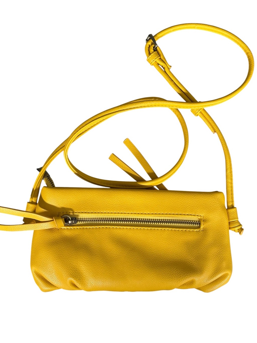 Leather Crossbody Bag in Yellow - Picture 2 of 3